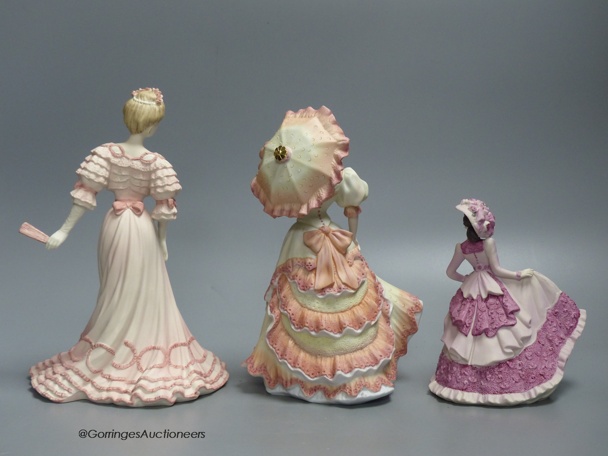 Three Coalport porcelain figures